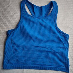 Lululemon Ribbed Racerback Tank – Blue Size 10